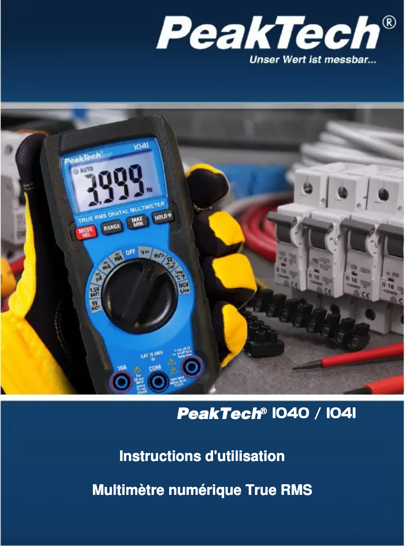 First page image of the manual for 1040