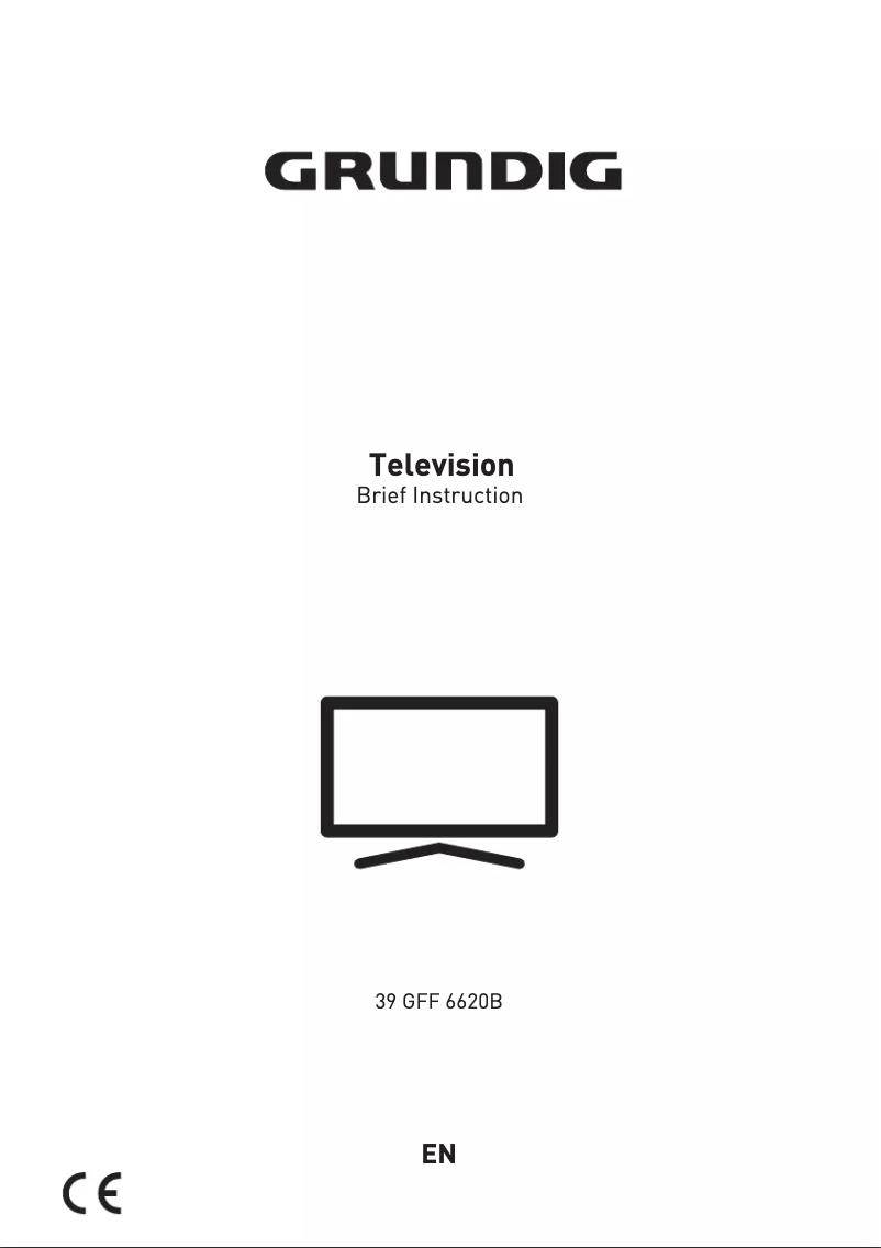 First page image of the manual for 39 GFF 6620B