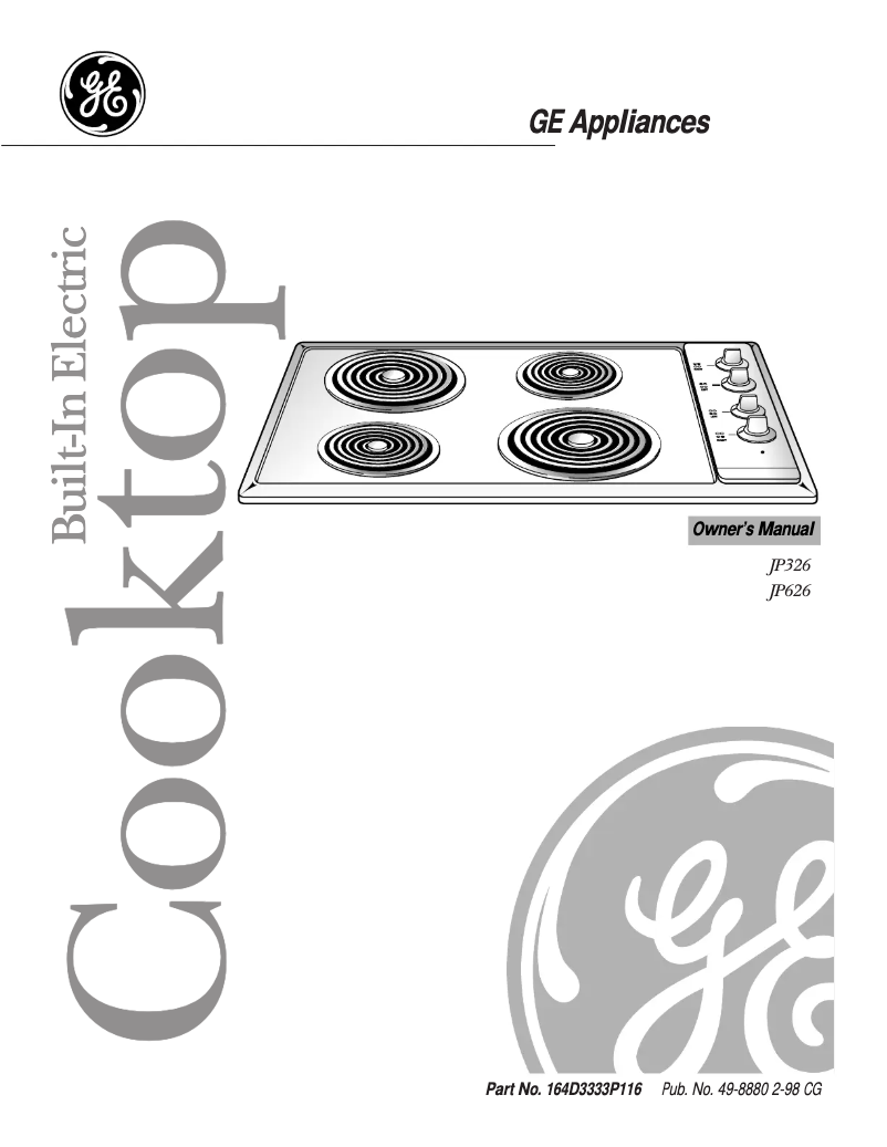 First page image of the manual for JP326WVWW