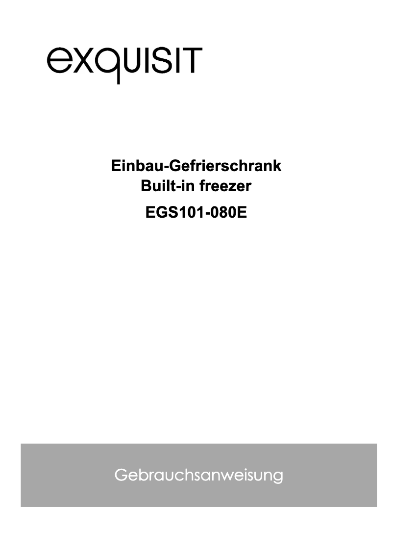 First page image of the manual for EGS101-080E