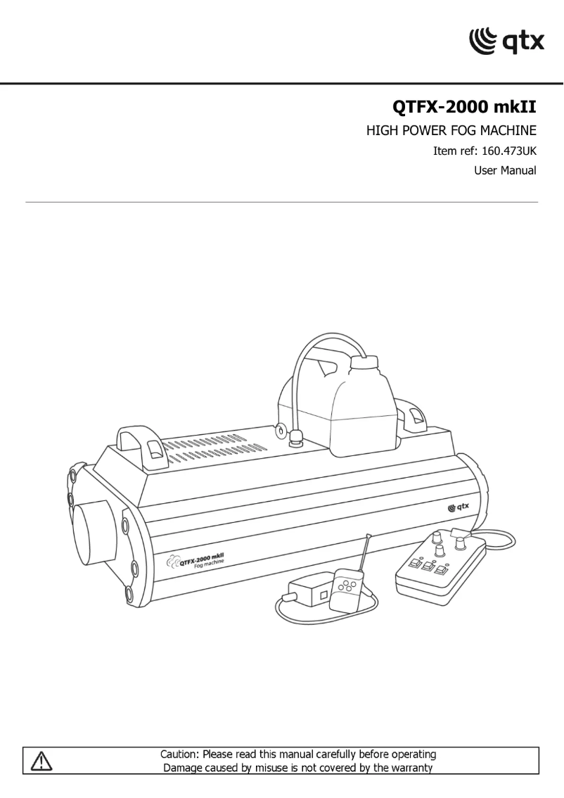 First page image of the manual for QTFX-2000 mkII