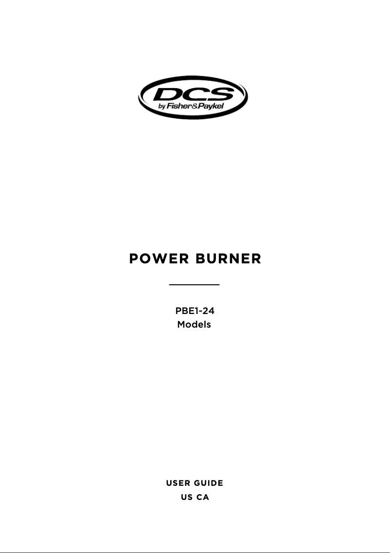 First page image of the manual for PBE1-24-L