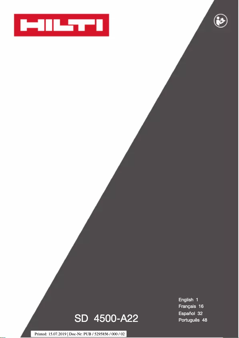 First page image of the manual for PBH SD Z M1