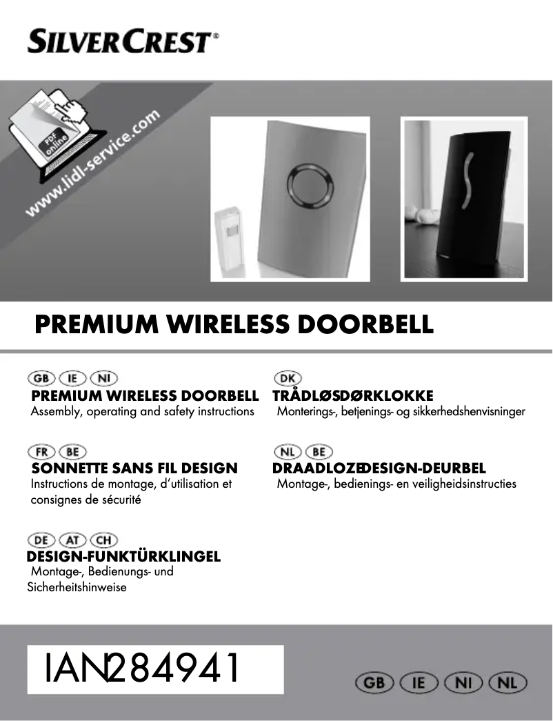 First page image of the manual for HG00783A