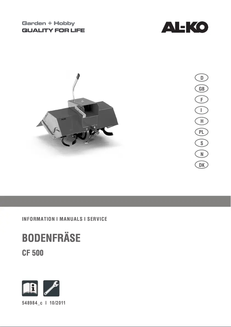 Image de la première page du manuel de l'appareil CF 500