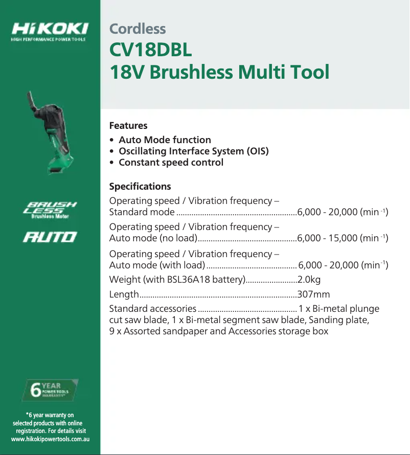 First page image of the manual for CV18DBL2