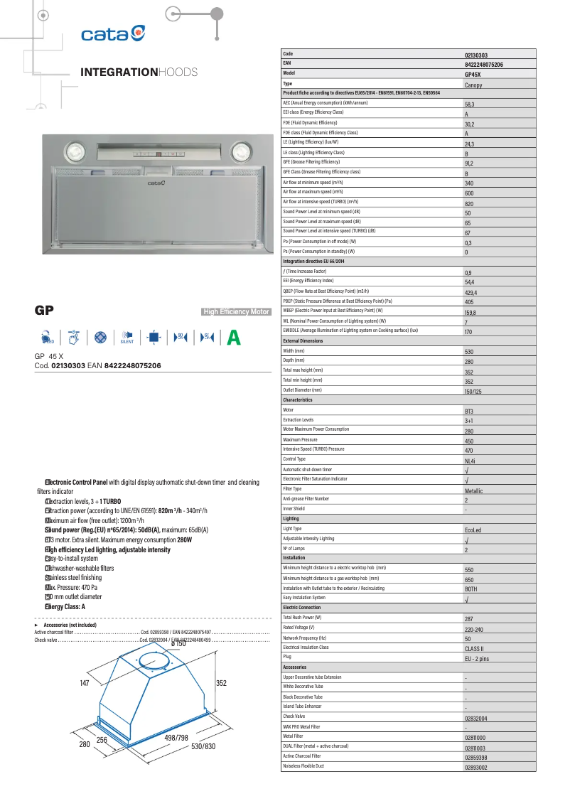 First page image of the manual for GP75X