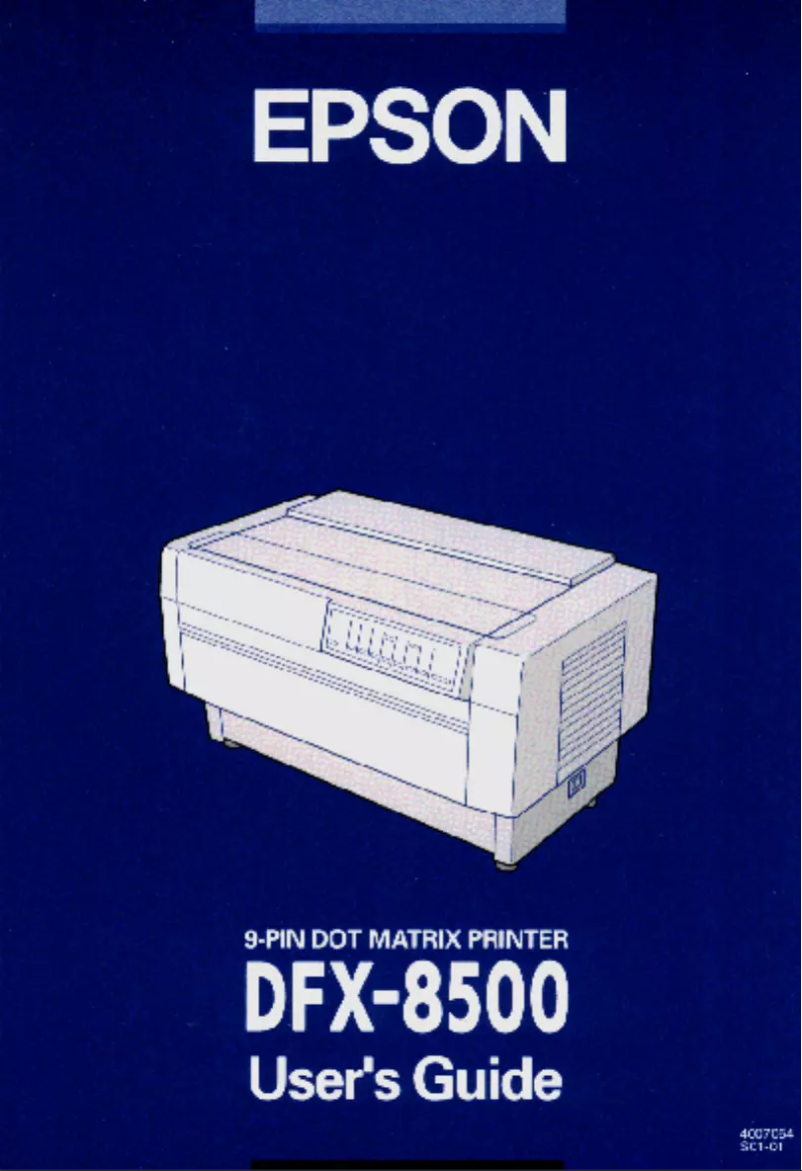 Page 1 de la notice Manuel utilisateur Epson DFX-8500