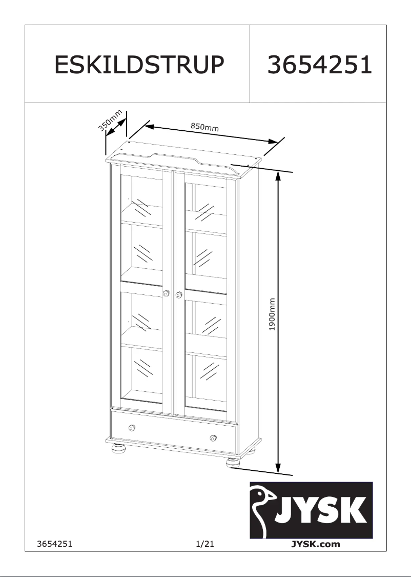 Page 1 of the manual User Manual JYSK Eskildstrup