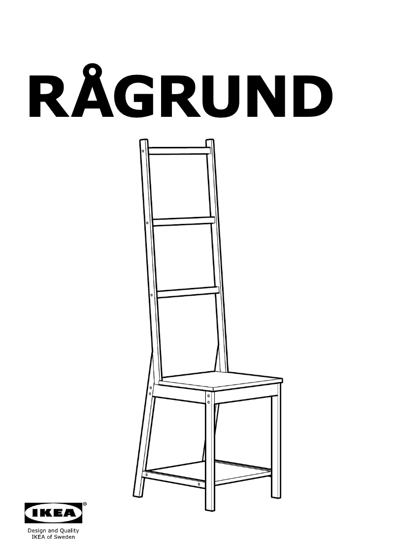 First page image of the manual for RÅGRUND 602.530.75