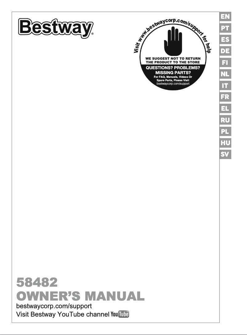 Page 1 de la notice Manuel utilisateur Bestway Flowclear 58482