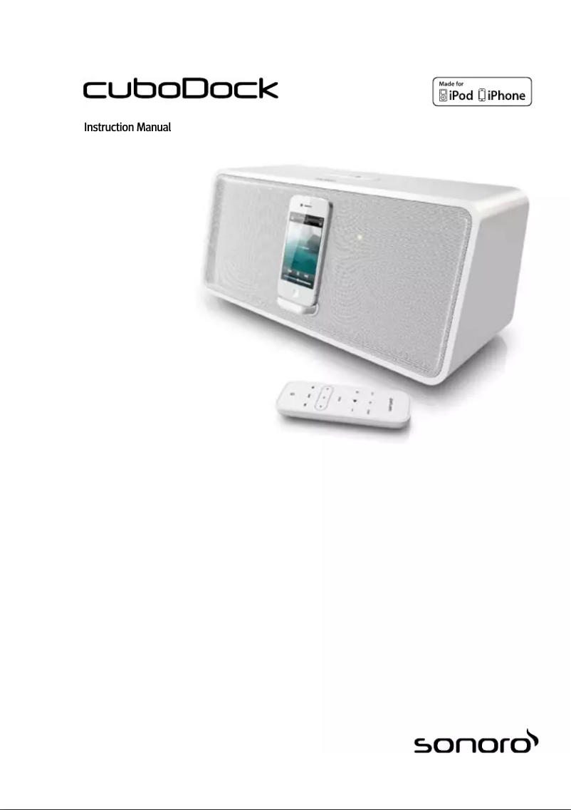 First page image of the manual for cuboDock AU-7000