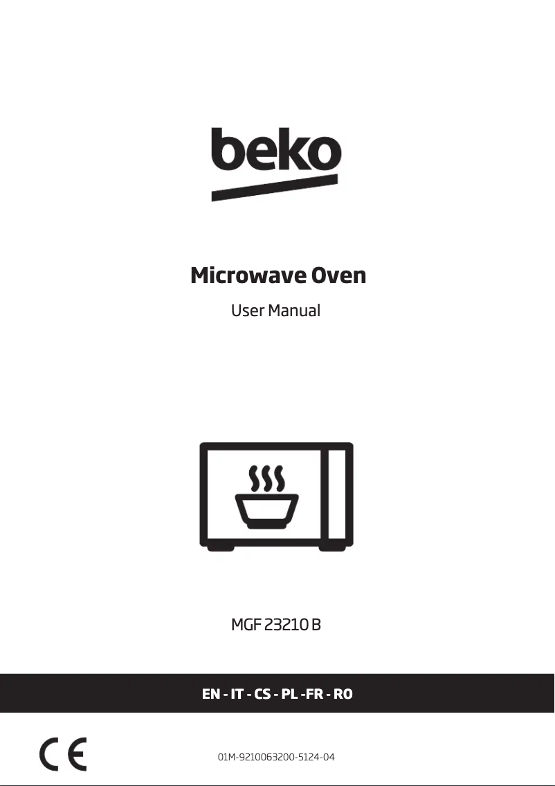 Page 1 of the manual User Manual Beko MGF23210