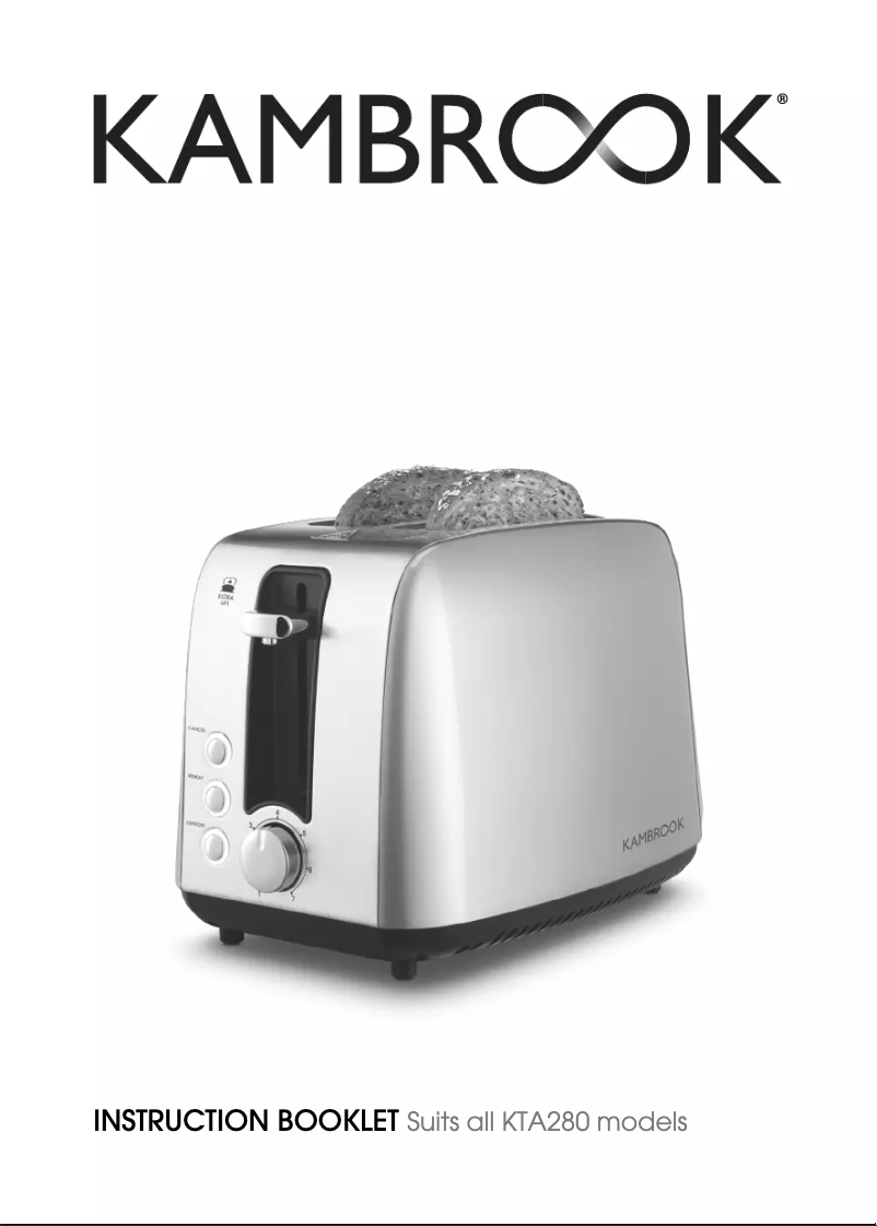 Page 1 of the manual User Manual Kambrook Deluxe Collection KTA280