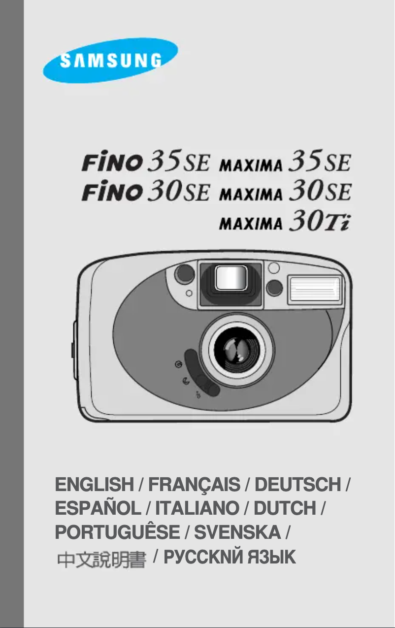 First page image of the manual for Fino 30SE