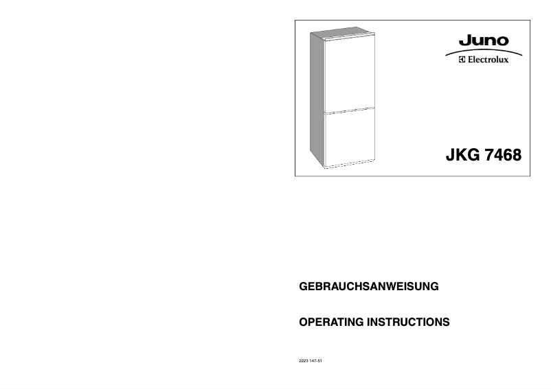 Page 1 of the manual User Manual Juno Electrolux JKG7468