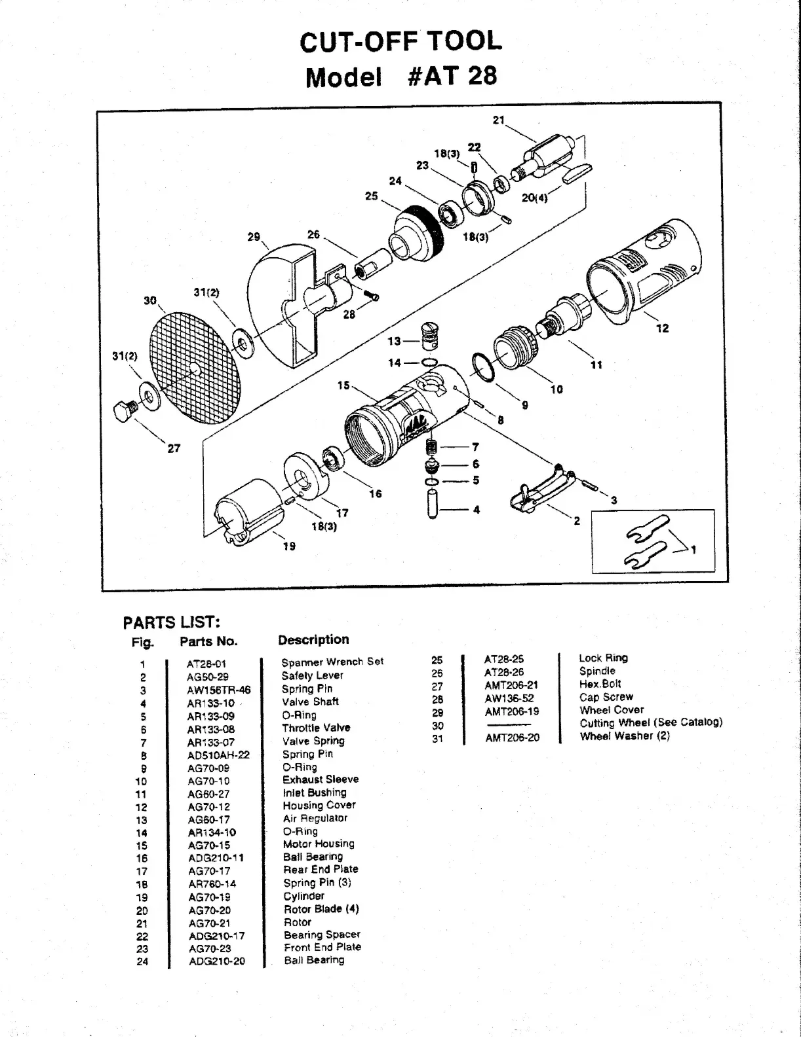 First page image of the manual for AT28