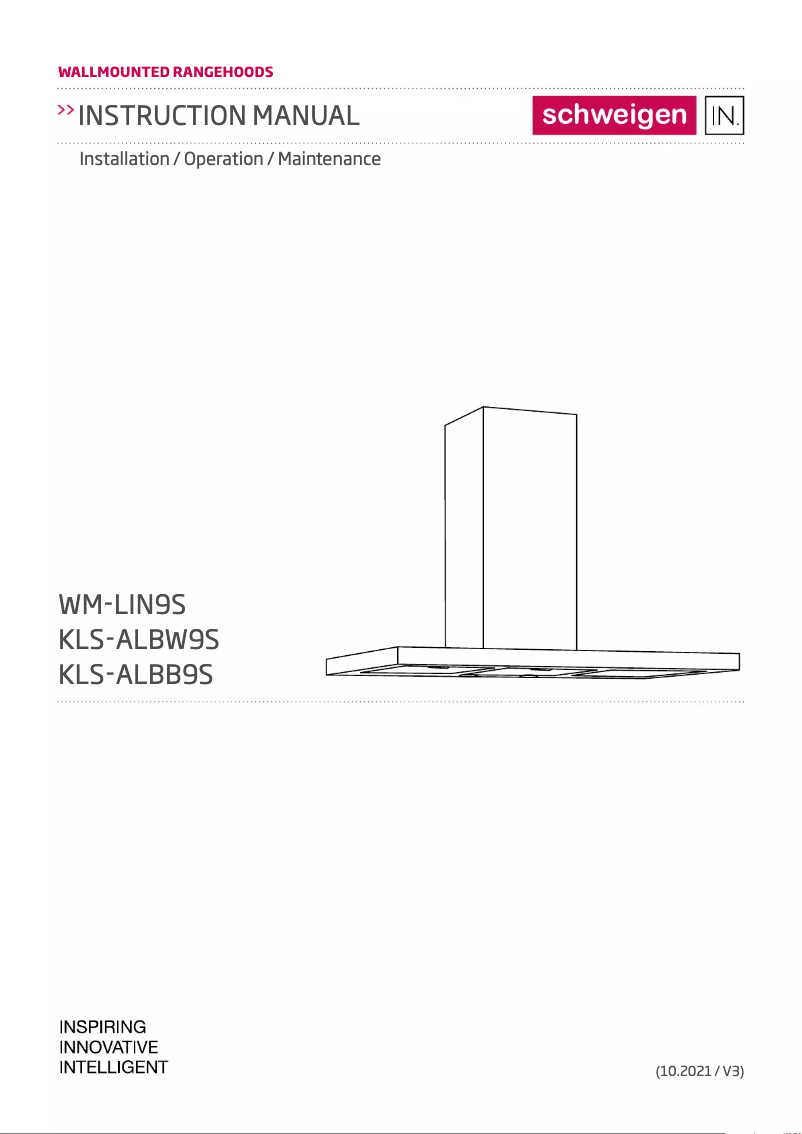 First page image of the manual for KLS-ALBB9S