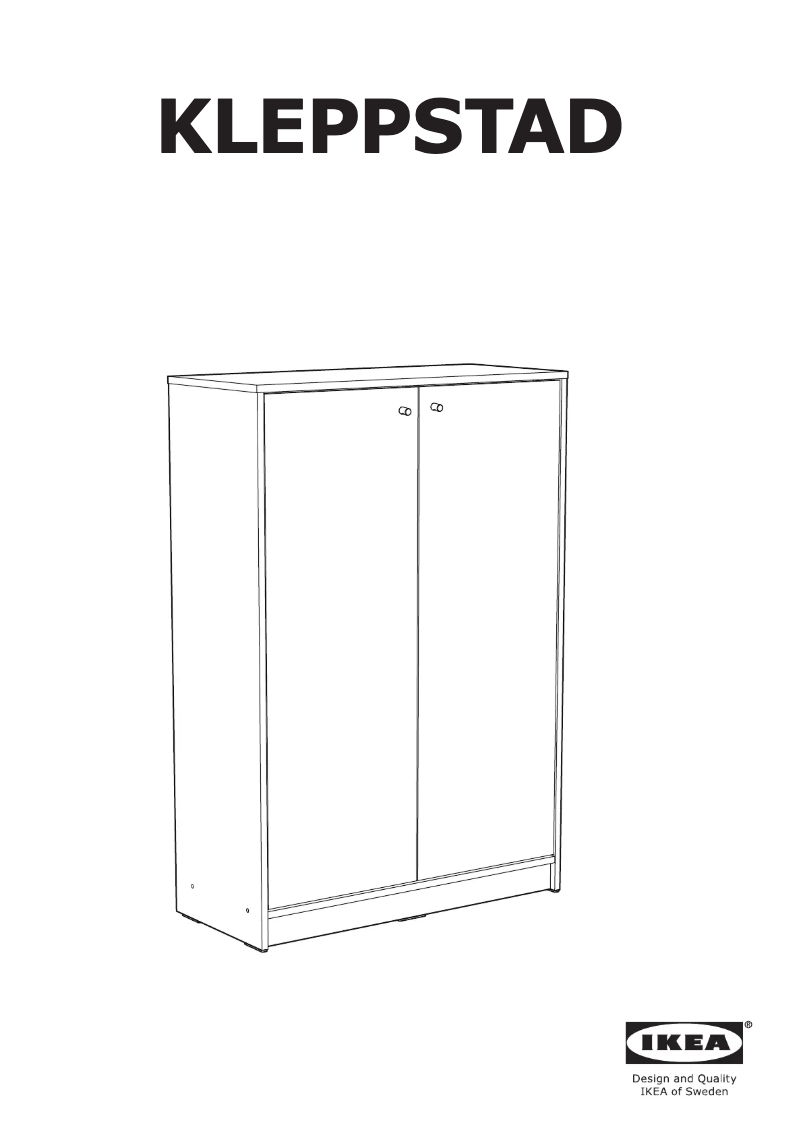Page 1 of the manual User Manual Ikea KLEPPSTAD 905.089.14
