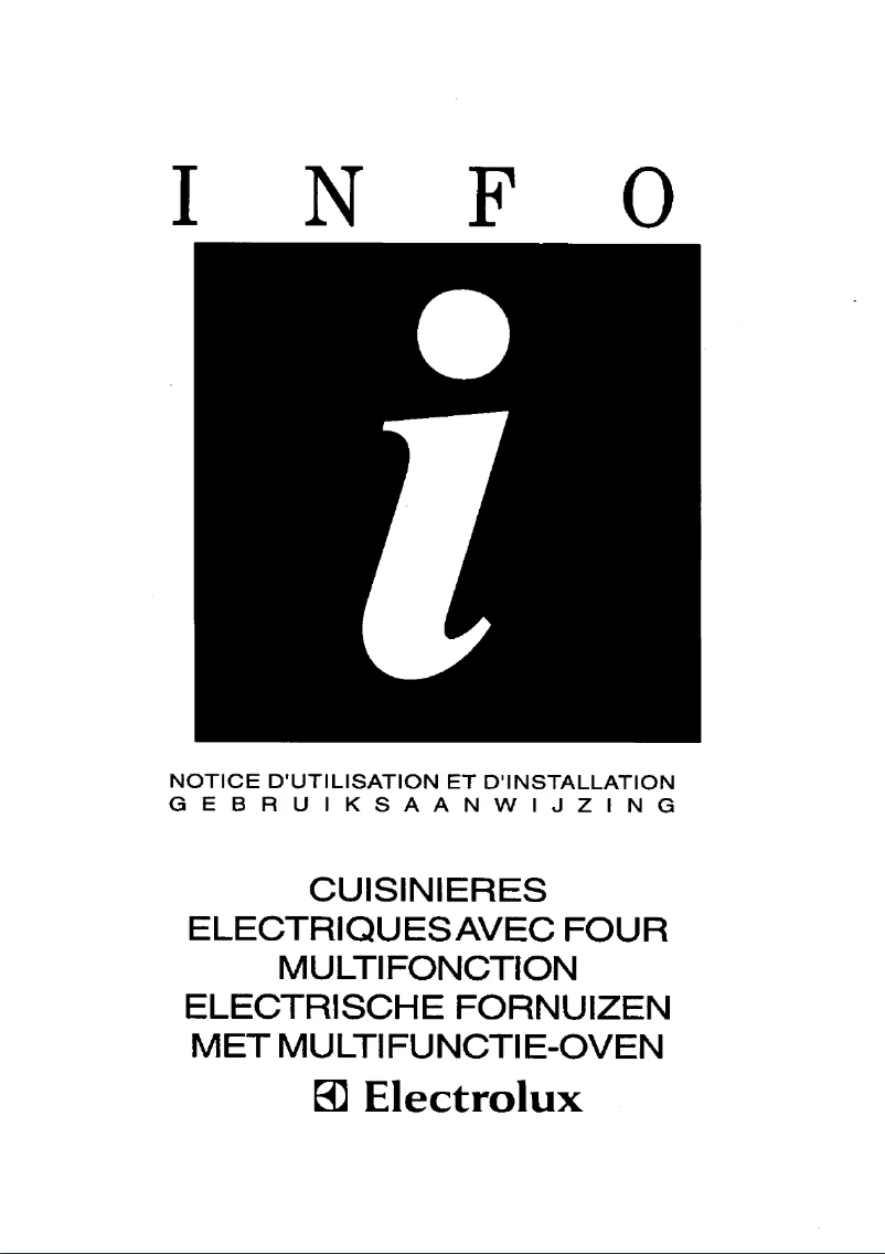 Page 1 of the manual User Manual Electrolux EK 6488