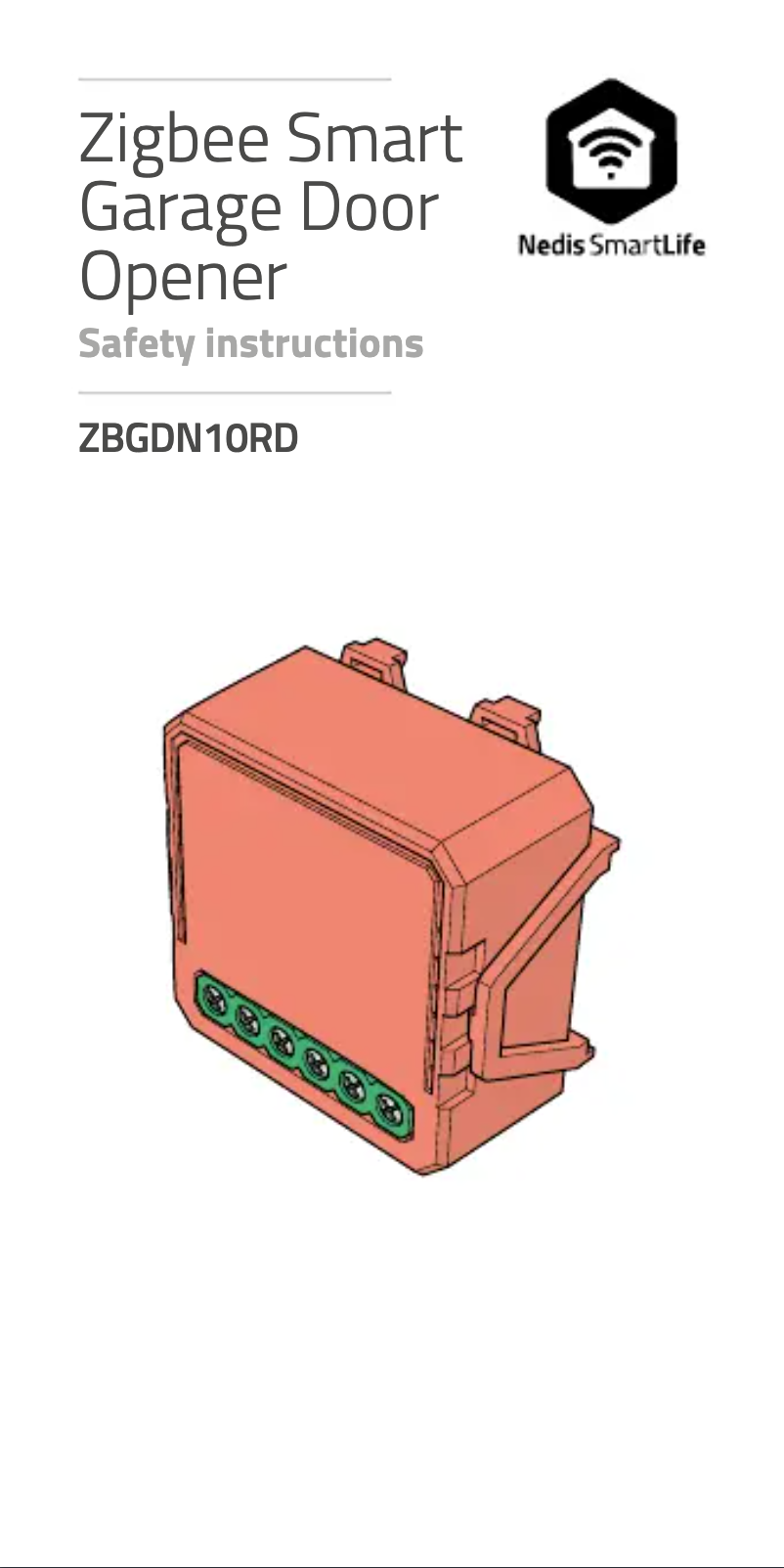 Page 1 of the manual User Manual Nedis ZBGDN10RD