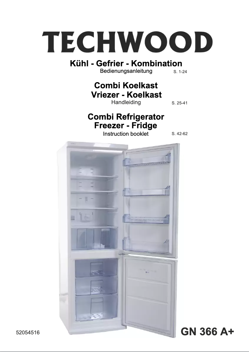 First page image of the manual for GN 366 A+
