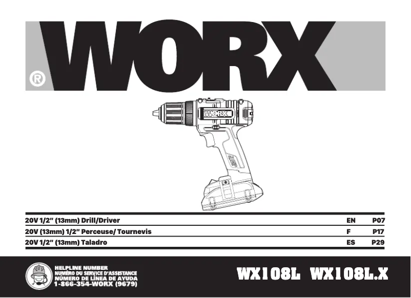 First page image of the manual for WX108L