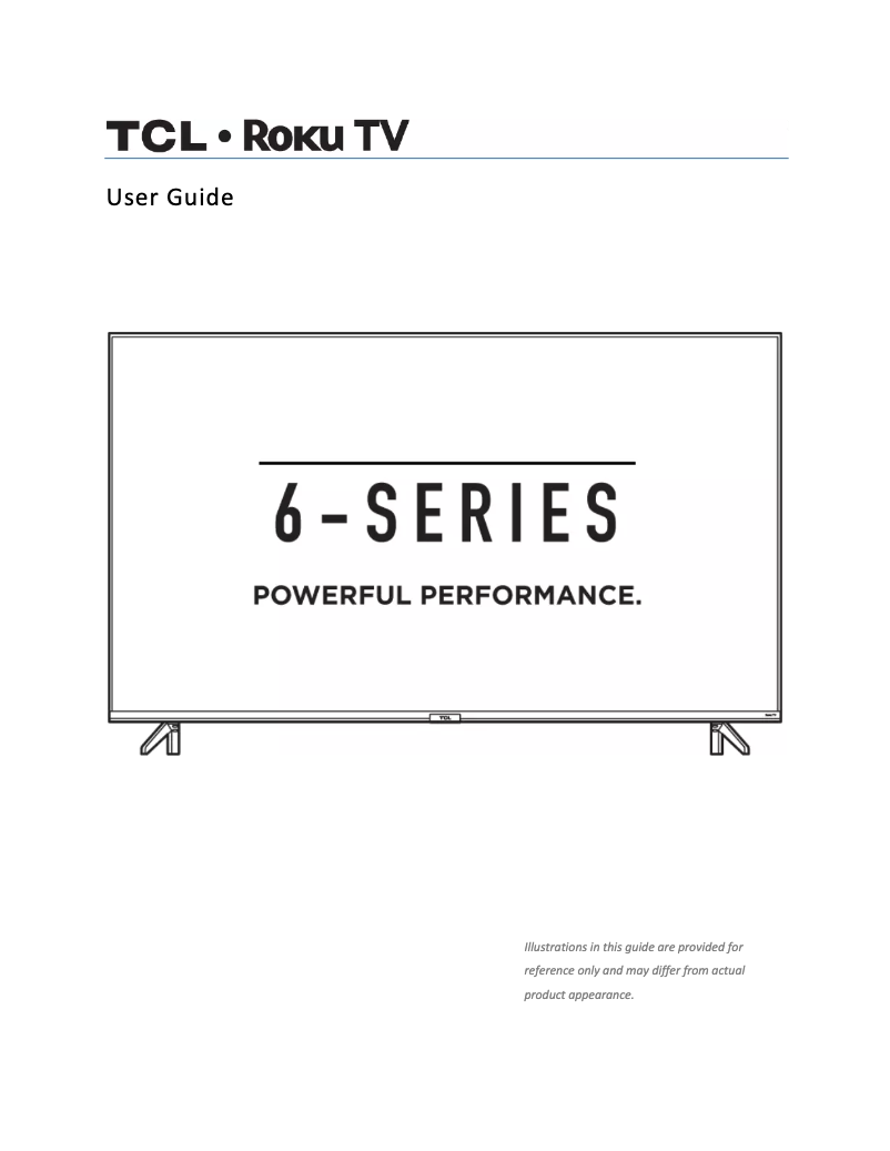 Page 1 of the manual User Manual TCL 75R635