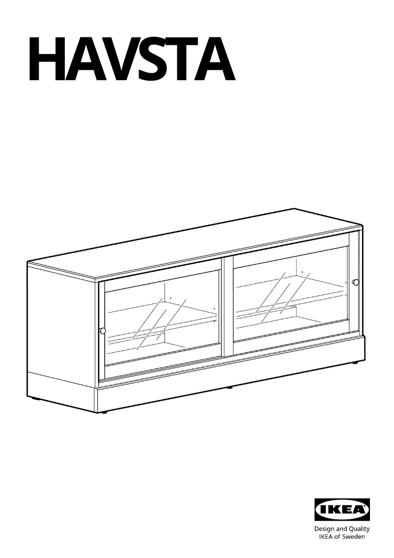 Page 1 of the manual User Manual Ikea HAVSTA 105.426.86