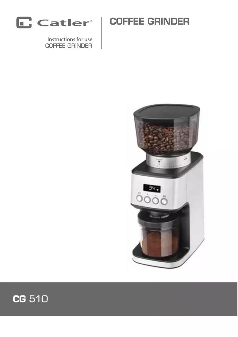 First page image of the manual for CG 510