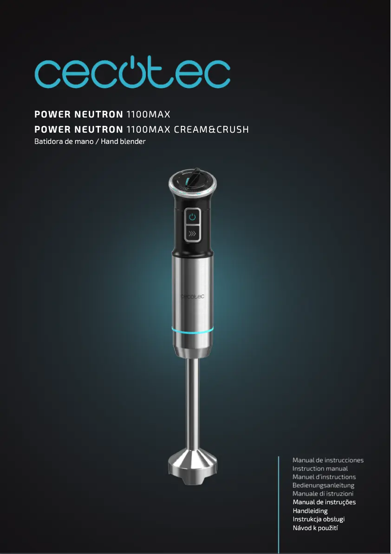 First page image of the manual for Power Neutron 1100MAX