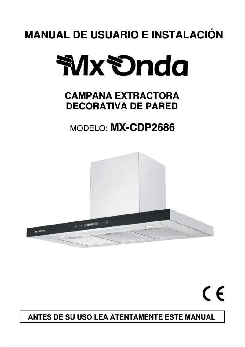 First page image of the manual for MX-CDP2686