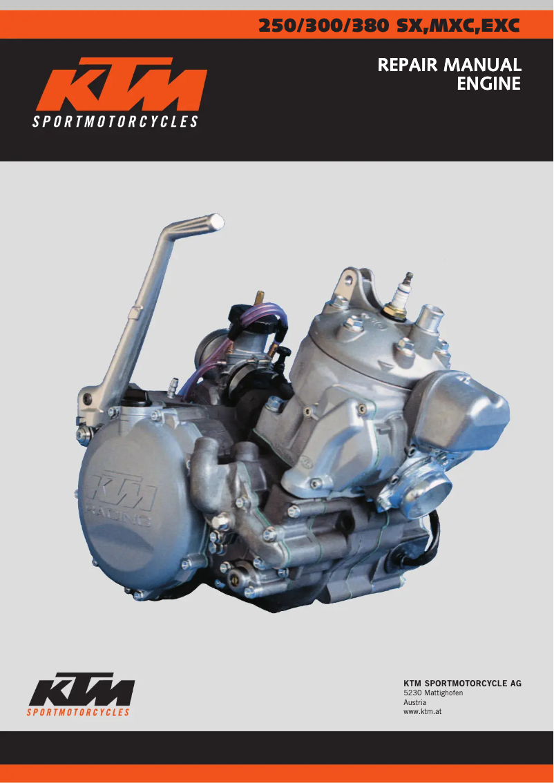 Page 1 of the manual User Manual KTM 300 MXC (2002)