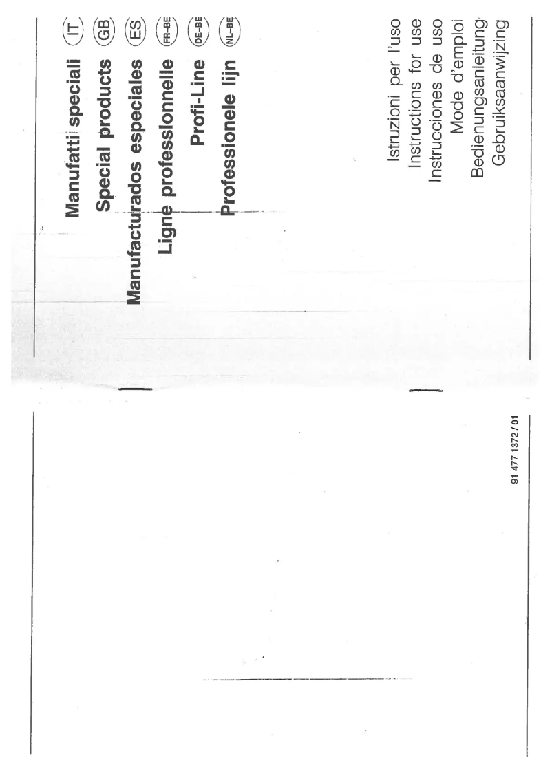 Page 1 of the manual User Manual Smeg PSNL19X