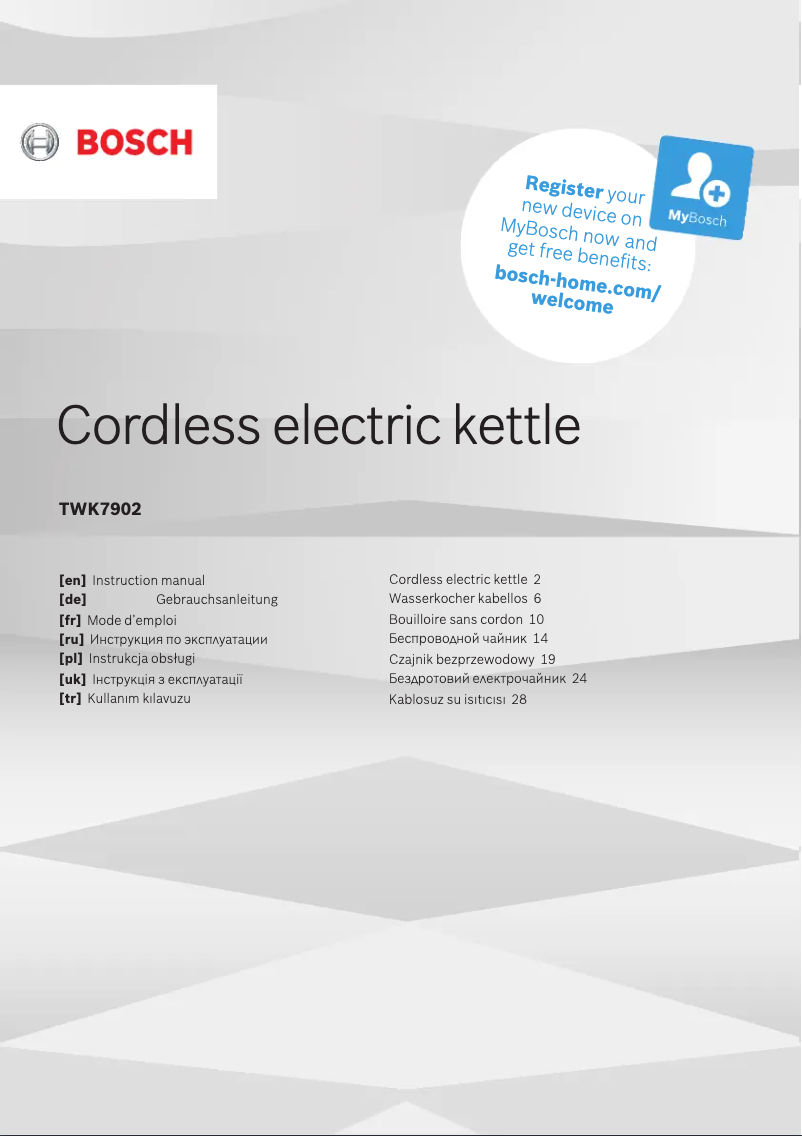 First page image of the manual for TW7902GB