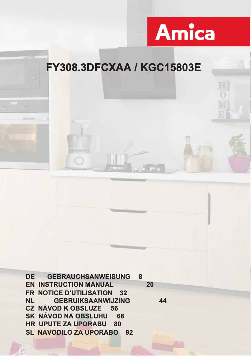 Page 1 of the manual User Manual Amica KGC 15803 E