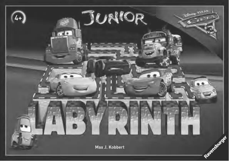 Page 1 de la notice Manuel utilisateur Ravensburger Disney/Pixar Cars 3 Junior Labyrinth