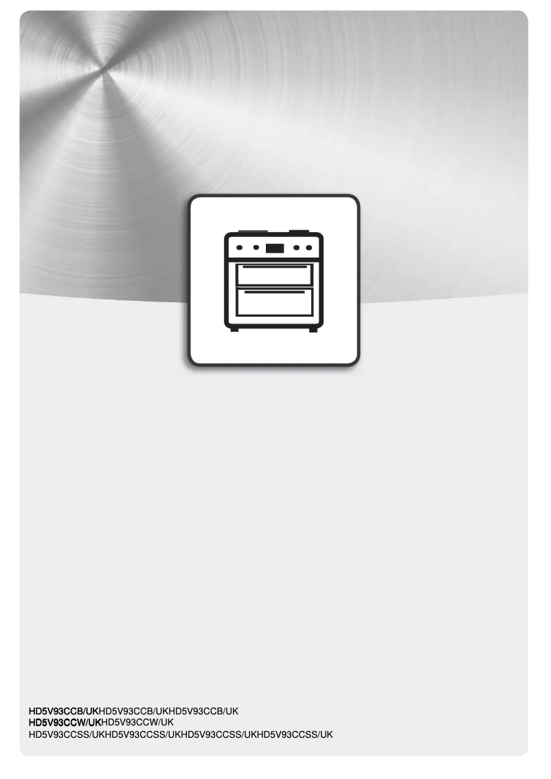 First page image of the manual for HD5V93CCB/UK