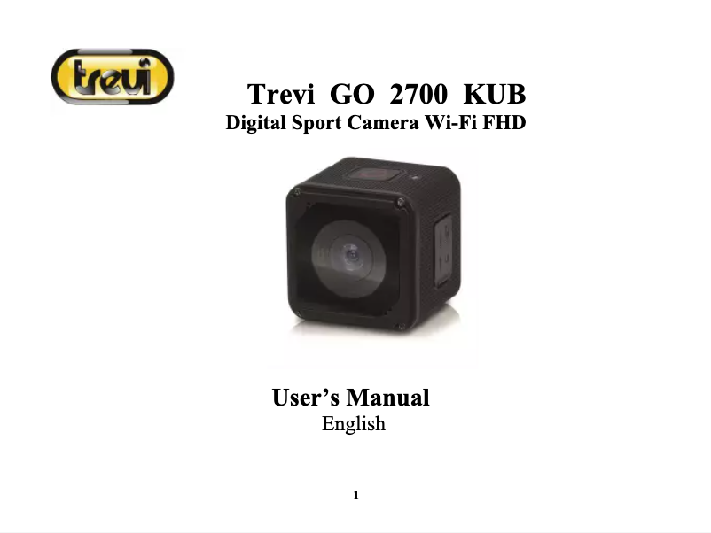 First page image of the manual for GO 2700 KUB
