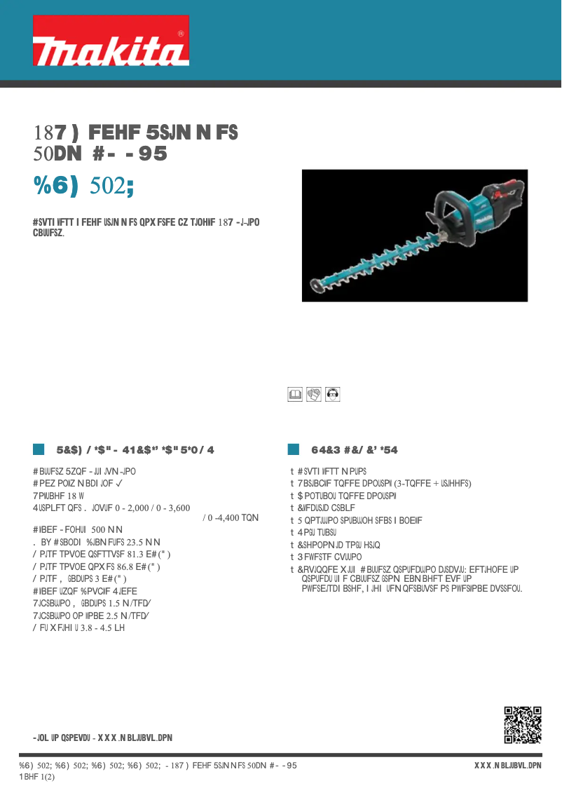 First page image of the manual for DUH502Z