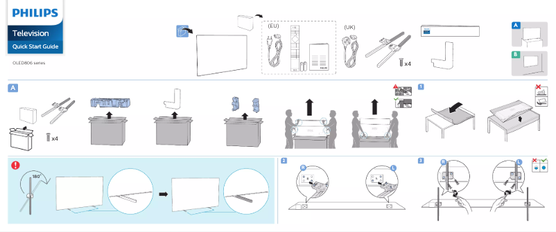 First page image of the manual for 48OLED806
