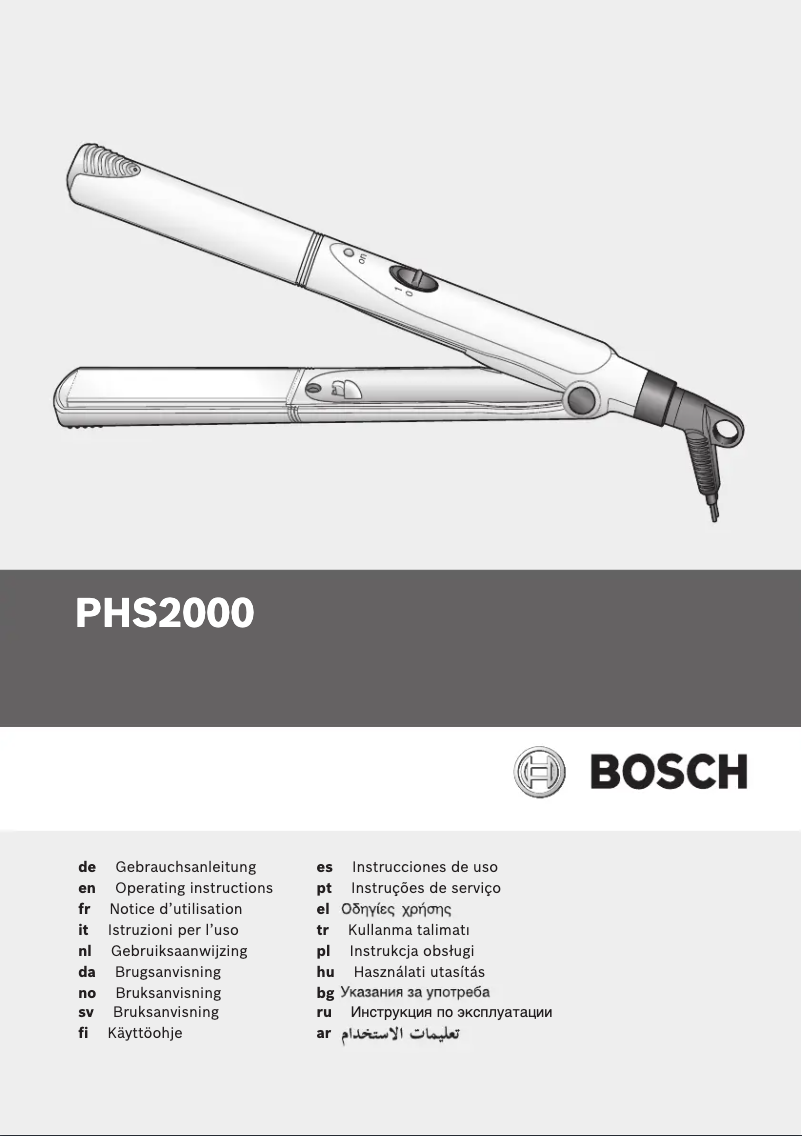 First page image of the manual for PHS2004