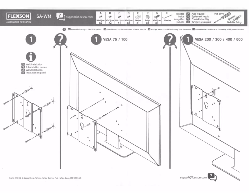 First page image of the manual for SA-WM