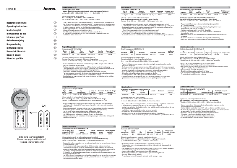 Page 1 of the manual User Manual Hama 0073441