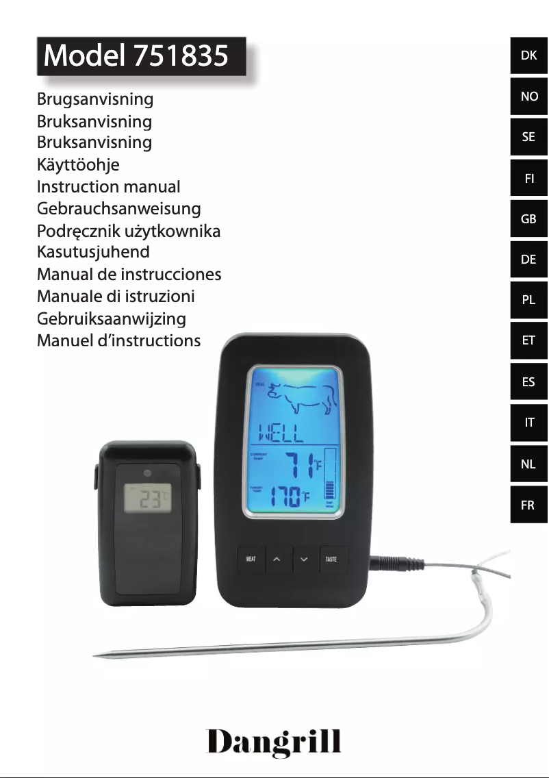 Page 1 of the manual User Manual Dangrill 751835