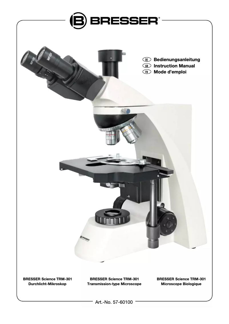 Page 1 of the manual User Manual Bresser SCIENCE TRM 301