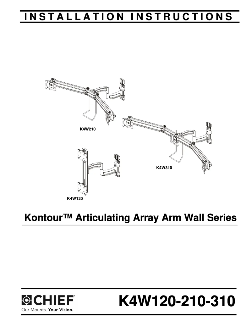 First page image of the manual for K4W210B