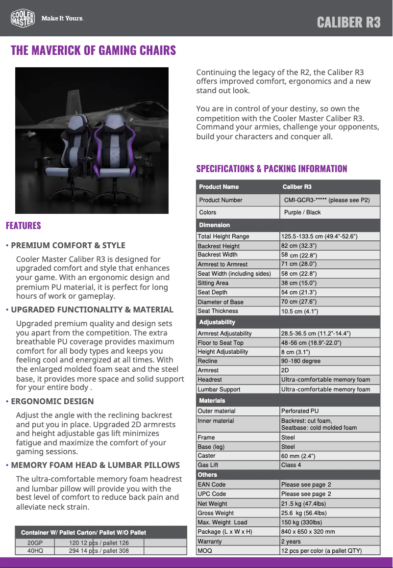 Page 1 of the manual User Manual Cooler Master Caliber R3