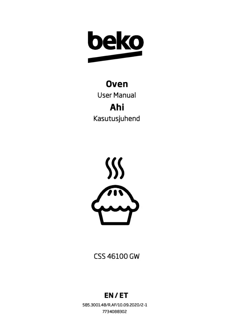 Page 1 of the manual User Manual Beko CSS 46100 GW