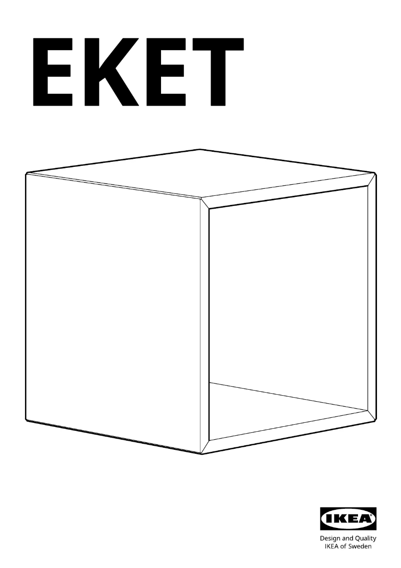 Page 1 of the manual User Manual Ikea EKET 603.346.04